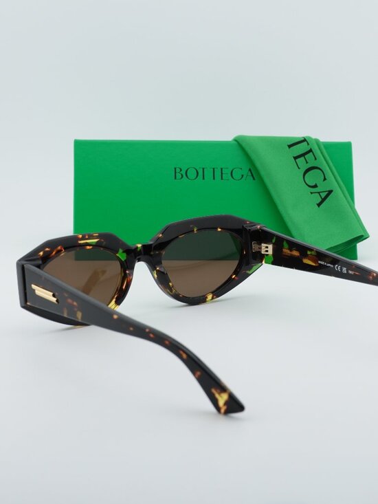 Bottega Veneta BV1031S 002 Oval Sunglasses - Havana / Brown main image 10
